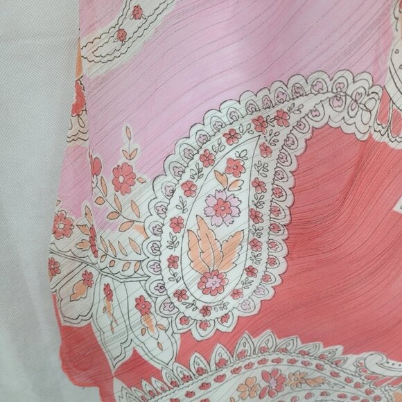 Vtg Y2k Babydoll Top Whimsical Boho Fairy Pink Glitter Coquette Feminine Dainty - Picture 12 of 15